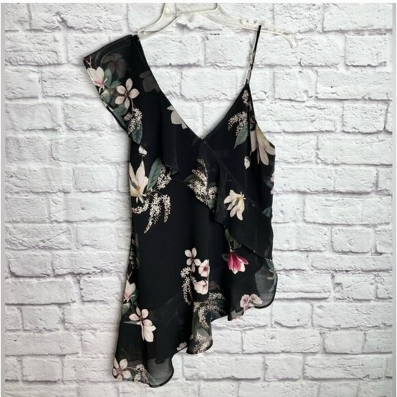 KEEPSAKE the Label Tops - Keepsake the Label Floral Asymmetrical Top Size XS NWOT